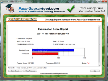 000-130 - IBM Rational ClearCase v7.1 screenshot 3