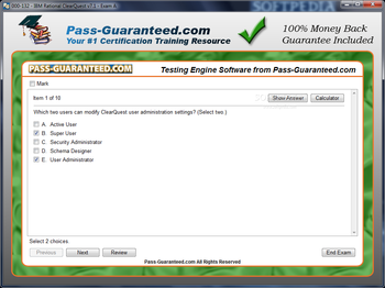 000-132 - IBM Rational ClearQuest v7.1 screenshot 2