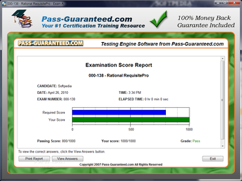 000-138 - Rational RequisitePro screenshot 3