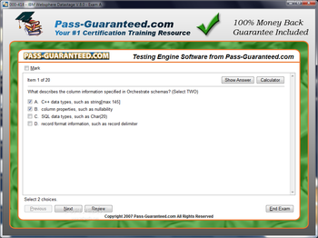 000-418 - IBM Websphere Datastage V.8.0 screenshot 2