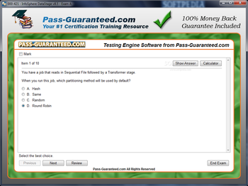 000-421 - InfoSphere DataStage v8.5 screenshot 2