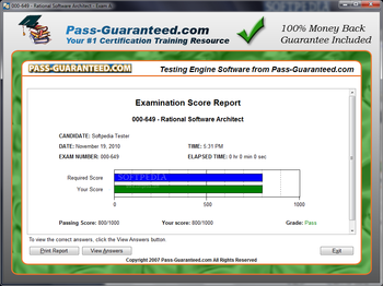 000-649 - Rational Software Architect screenshot 3