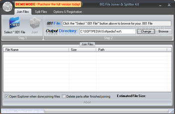 001 File Joiner and Splitter screenshot 2