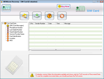 001Micron Sim Card Data Recovery screenshot