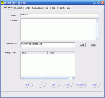 007 Email Sender Express screenshot