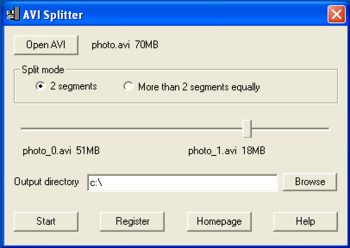 008Soft AVI Splitter screenshot