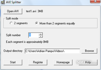 008Soft AVI Splitter screenshot 4