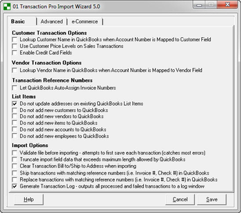 01 Transaction Pro Import Wizard screenshot 2