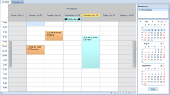 1-2-3 Calendar screenshot