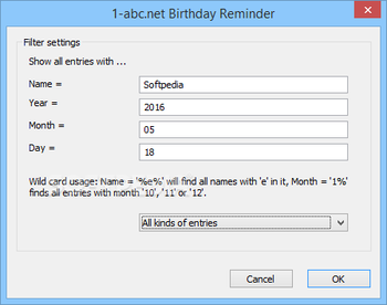 1-abc.net Birthday Reminder screenshot 6