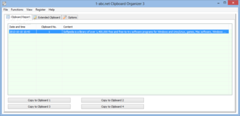 1-abc.net Clipboard Organizer screenshot