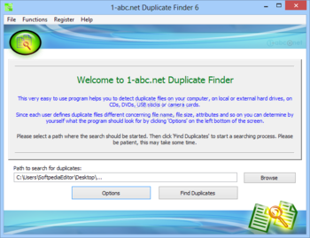 1-abc.net Duplicate Finder screenshot