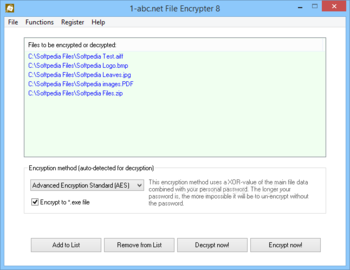 1-abc.net File Encrypter screenshot