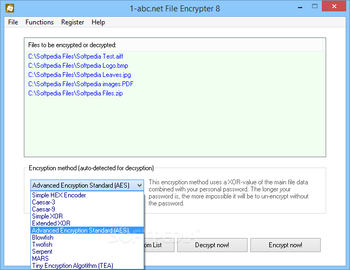 1-abc.net File Encrypter screenshot 3