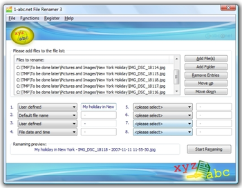 1-abc.net File Renamer screenshot