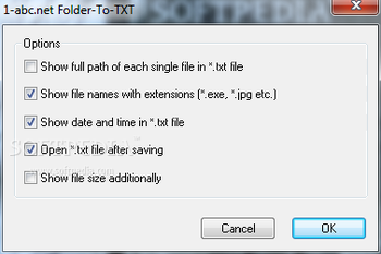 1-abc.net Folder-To-TXT screenshot 2
