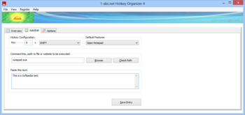 1-abc.net Hotkey Organizer screenshot 2