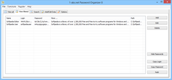 1-abc.net Password Organizer screenshot 2