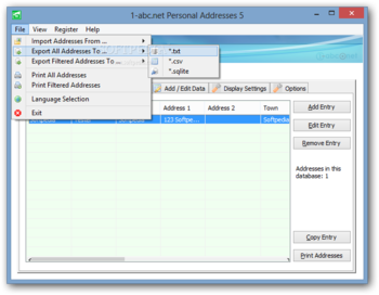 1-abc.net Personal Addresses screenshot 5