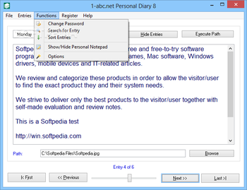 1-abc.net Personal Diary screenshot 5