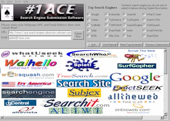 #1 ACE Search Engine Submission Software screenshot