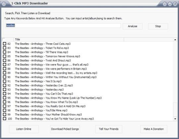 1-Click MP3 Downloader screenshot