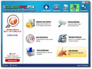 1 Click PC Fix screenshot