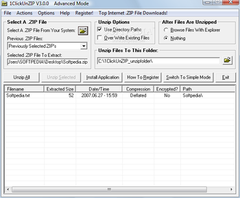 1 Click Unzip! screenshot 2