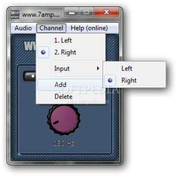 1-st order low-pass filter screenshot 2