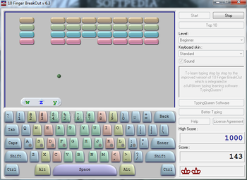 10 Finger BreakOut screenshot