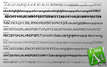 10 Free Fonts screenshot