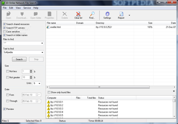 10-Strike Network File Search screenshot