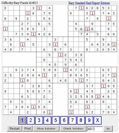 100 Samurai Sudoku screenshot 2