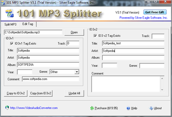 101 MP3 Splitter screenshot 2