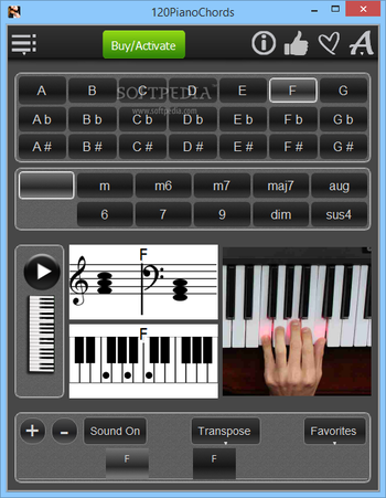 120PianoChords screenshot