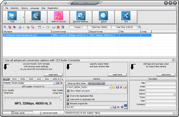 123 Audio Converter screenshot 2