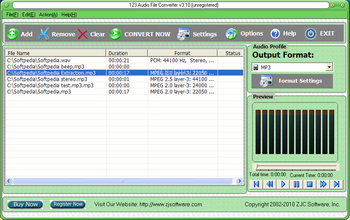 123 Audio File Converter screenshot
