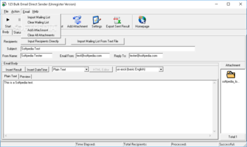 123 Bulk Email Direct Sender screenshot 4