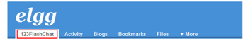 123 Flash Chat Module for Elgg screenshot