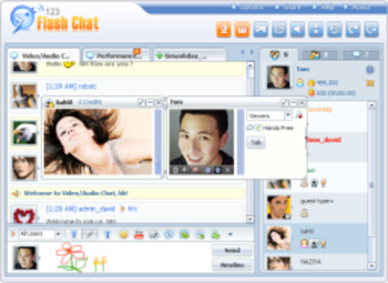 123 Flash Chat Software for Linux  screenshot