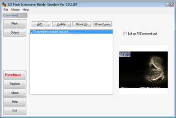 123 Flash ScreenSaver Maker screenshot