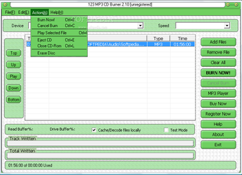 123 MP3 CD Burner screenshot