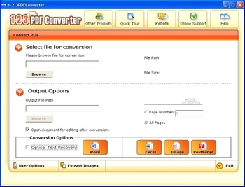 123 PDF Converter screenshot