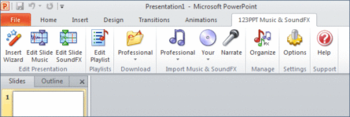 123PPT Music & SoundFX Studio screenshot