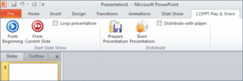 123PPT Presentations Player screenshot