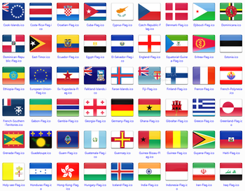 172 final country flag icons screenshot 2