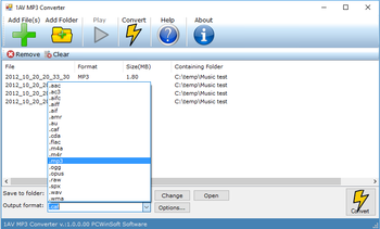 1AV MP3 Converter screenshot 3
