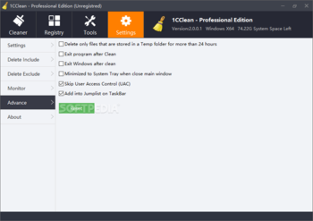 1CClean screenshot 9