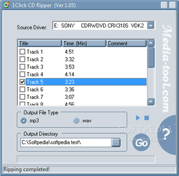 1Click CD Ripper screenshot 2