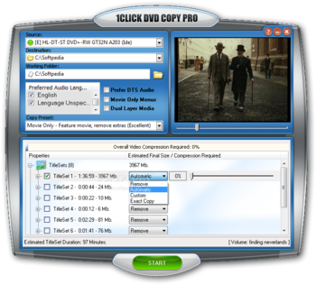 1Click DVD Copy Pro screenshot
